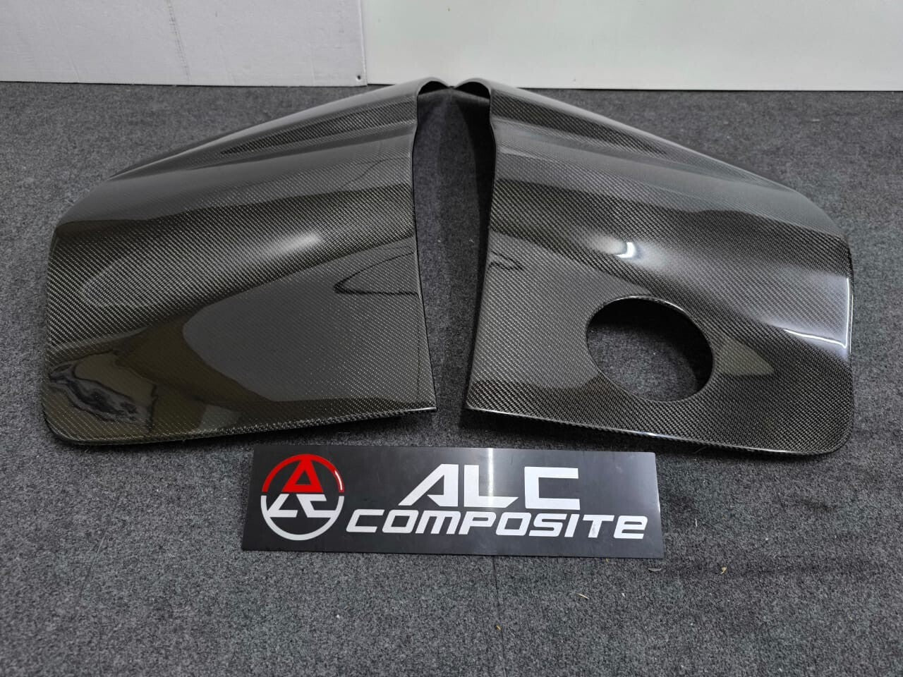 FIT FOR AUDI R8 V8 & V10 COUPE 08-15 CARBON FIBRE SIDE BLADES (LEFT AND RIGHT)