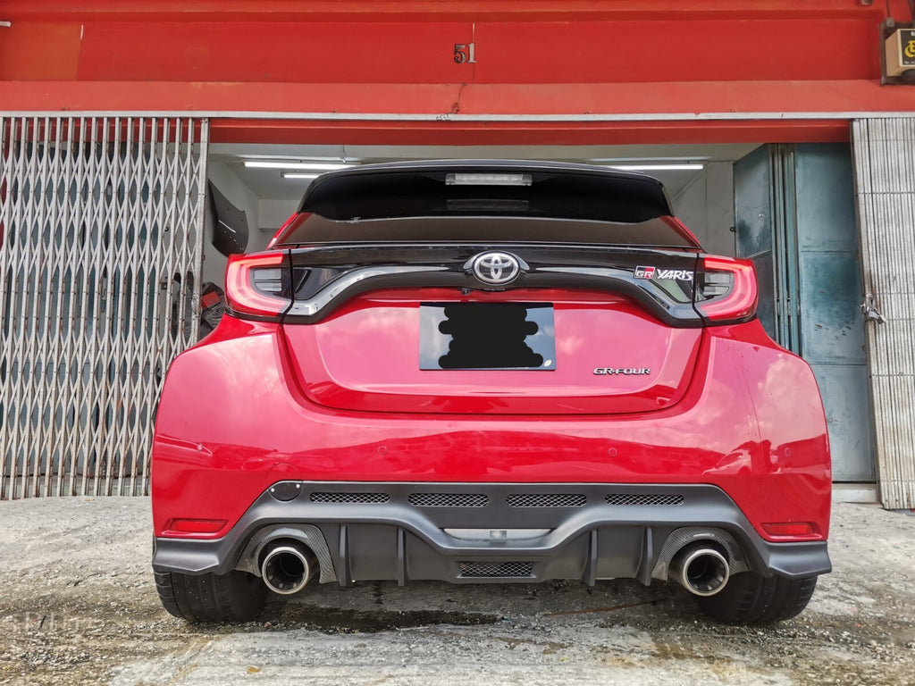 Fit for Toyota Yaris GR V Style Rear Bumper Lower Diffuser/Valance FRP Material