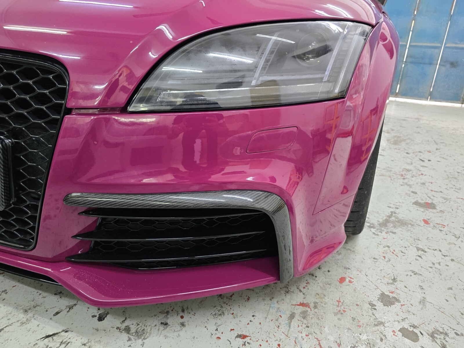 For Audi TTRS MK2 carbon front lip/side lip/ rear diffuser/L canard/canard