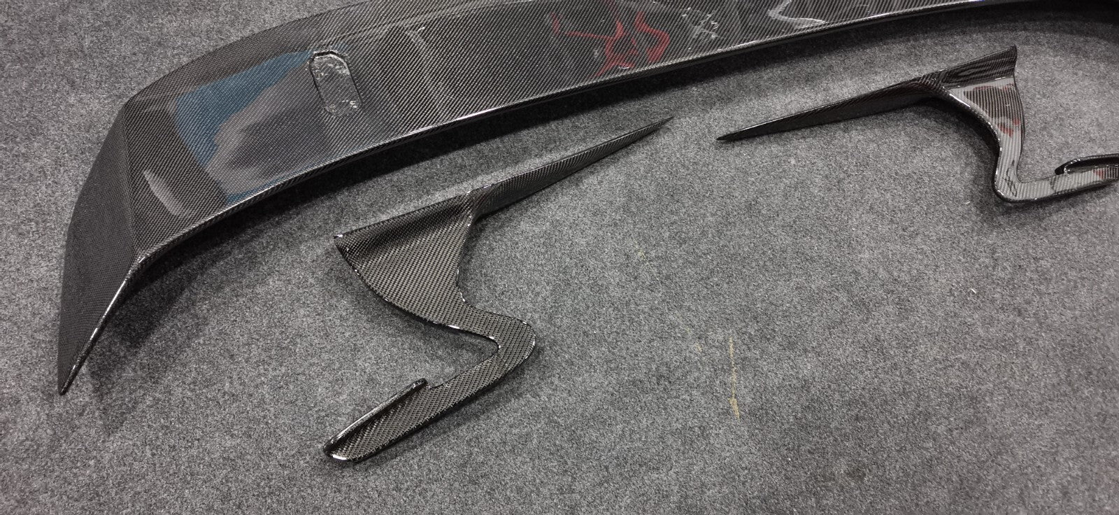 Carbon Fiber Swan Neck Rear Wing Fit For Nissan GTR R35 (FOR STOCK REAR BONNET)
