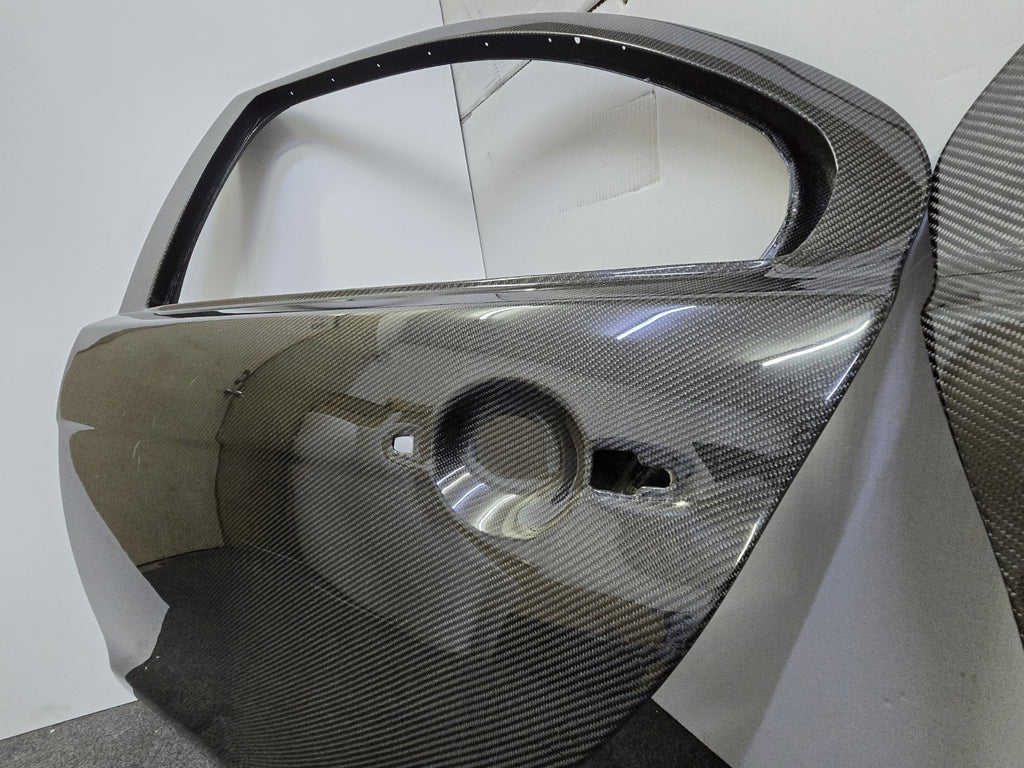Fit For Mitsubishi Evo 10/X Pure Carbon Fiber Doors For Street & Track Use  4pc 