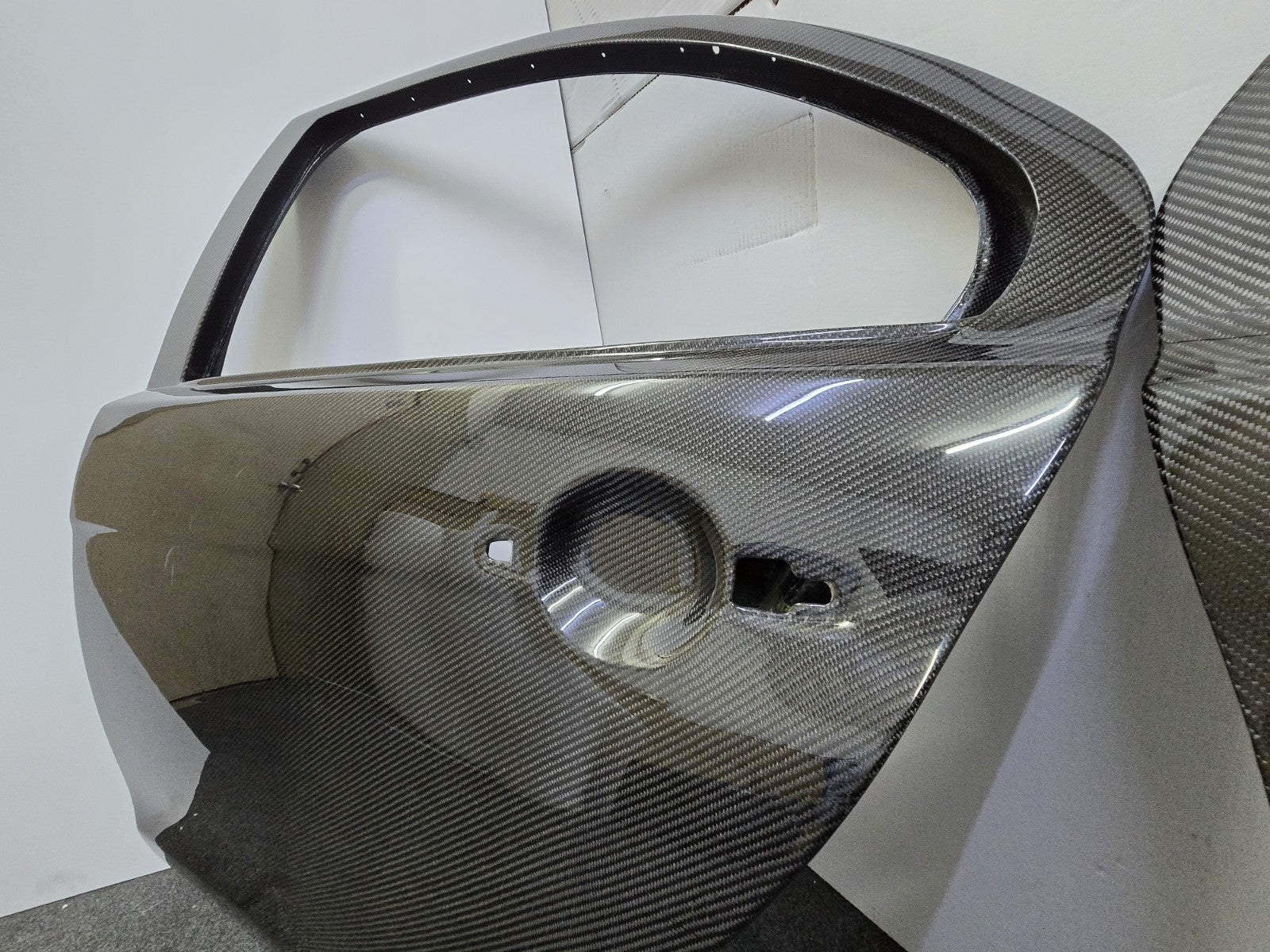 Fit For Mitsubishi Evo 10/X Pure Carbon Fiber Doors For Street & Track Use  4pc 