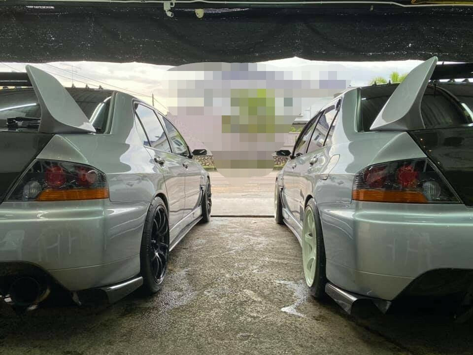 FIT FOR MITSUBISHI EVO 9 CT9A CARBON FIBER REAR BUMPER LOWER DIFFUSER VA STYLE 