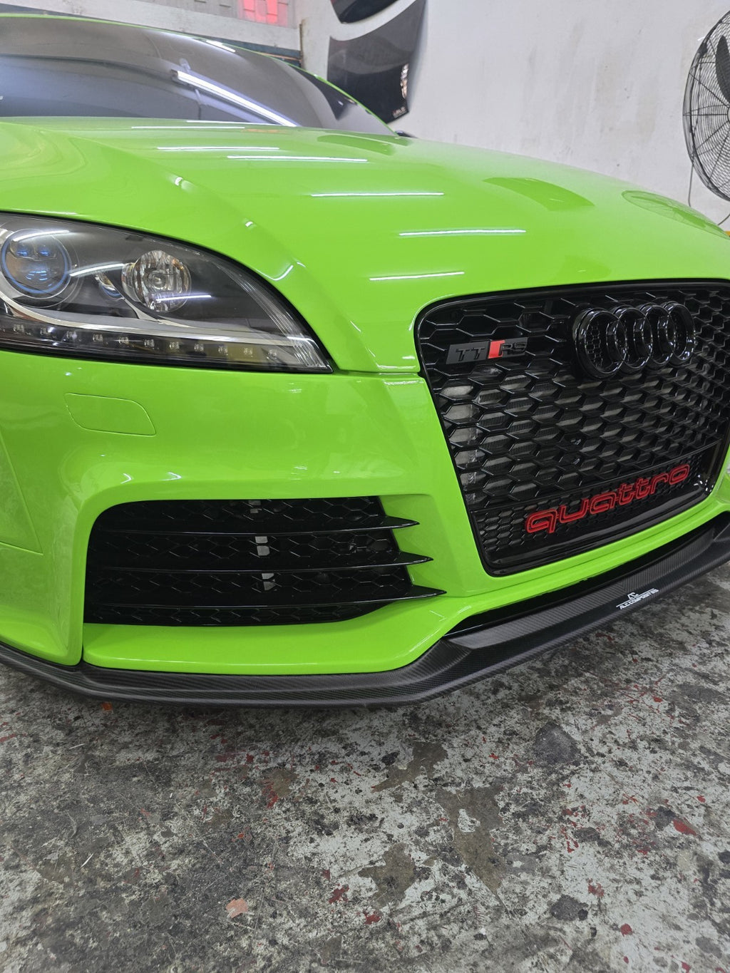 Fit For Audi TTRS Mk2 8J ALC Front Bumper Carbon Fiber Lower Lip