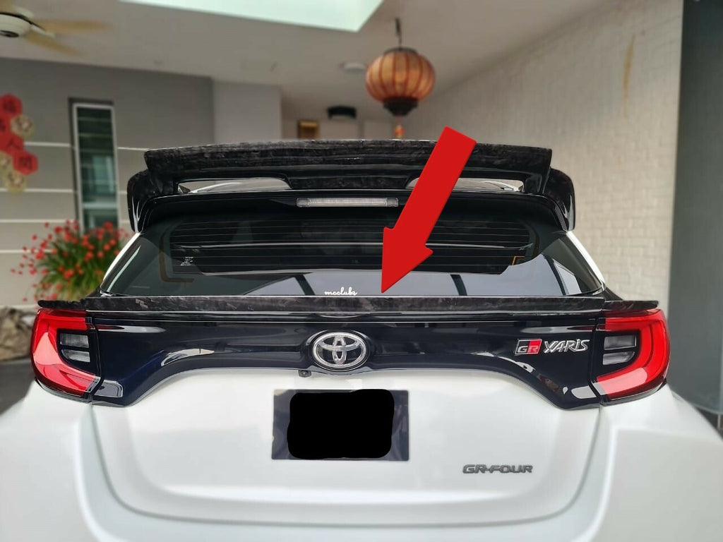 Fit For Toyota GR Yaris Carbon Fiber/Forged Carbon Fiber Center Rear Spoiler