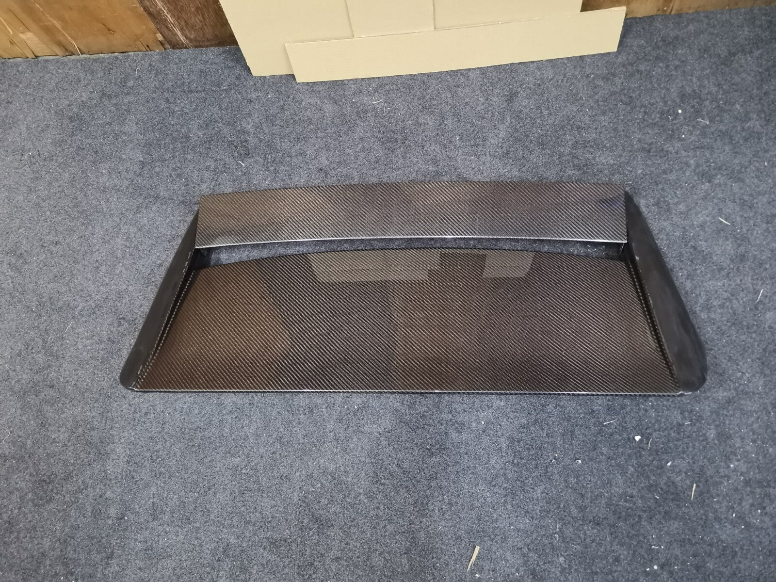 Fit for Toyota Yaris GR V Style Rear Roof Spoiler Wing Carbon Fiber Partial FRP