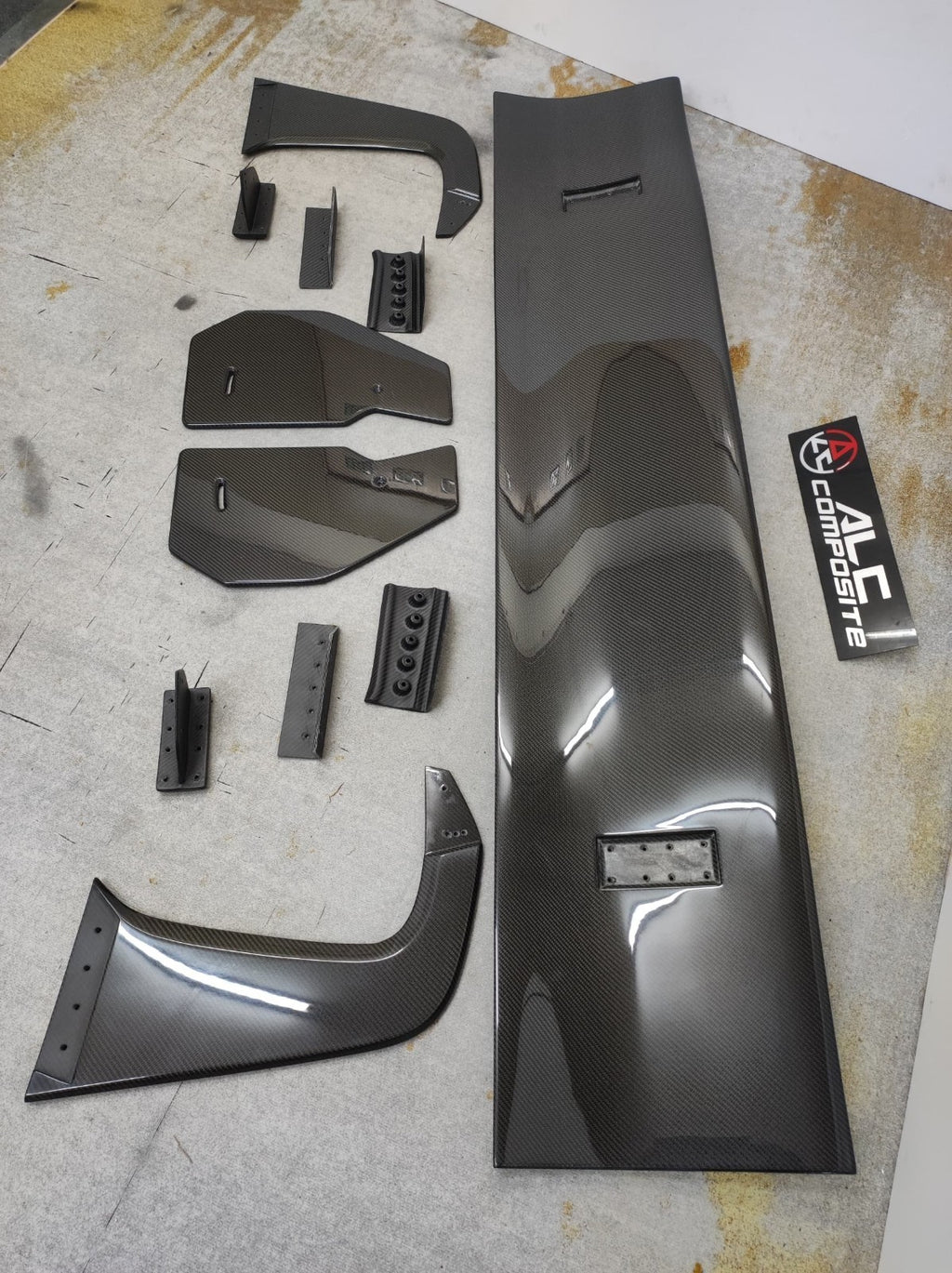 Fit For BMW G82 M4 ALC Composite Dry Carbon Fiber GT3 Rear Spoiler Wing 1800mm 