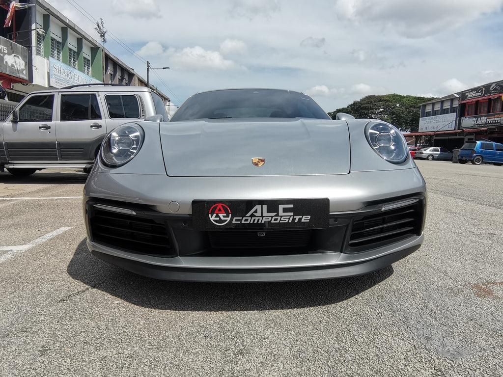 Fit For Porsche 911 992 SPASM Front Bumper Carbon Fiber Lower Sport Spoiler Lip