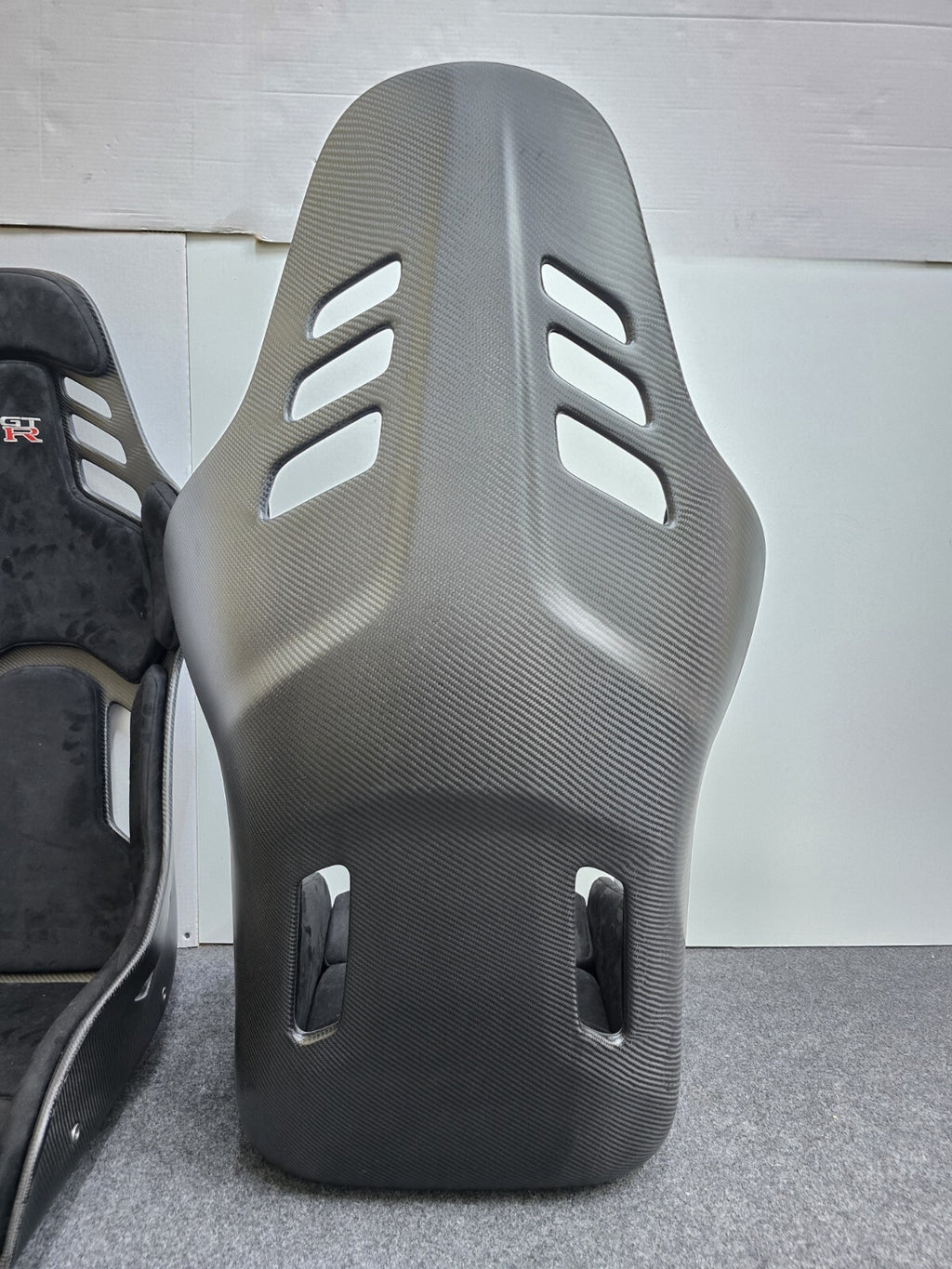 Dry Carbon Fiber Lightweight Bucket Seat With Padding & Bracket Harness 1pc