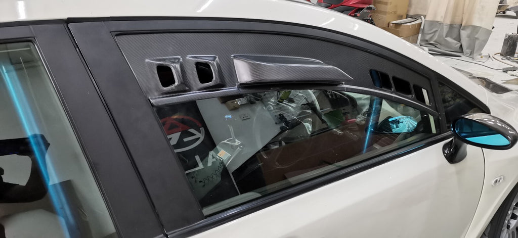 Fit For Honda Civic FD2R Front Window Intake Cover Race Track Visor (RHD)