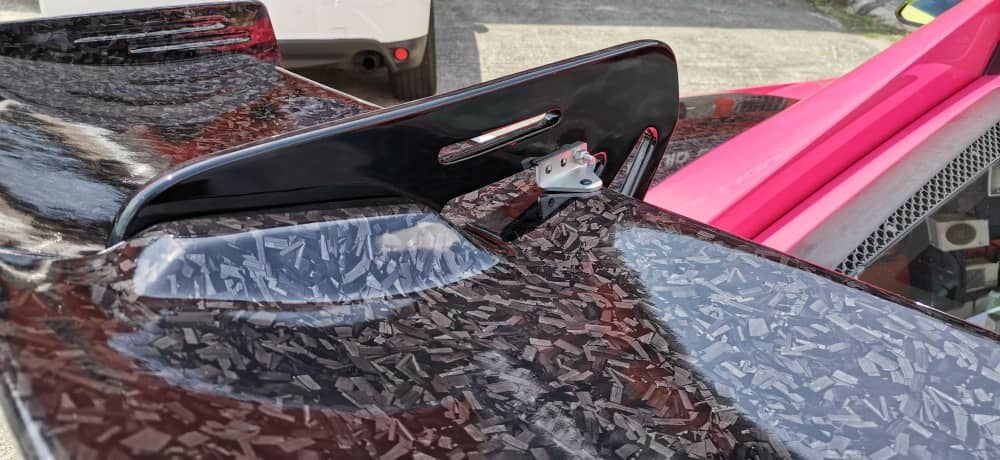 Carbon Fiber ALC Swan Neck Rear Wing Fit For Lamborghini Gallardo Spyder/coupe