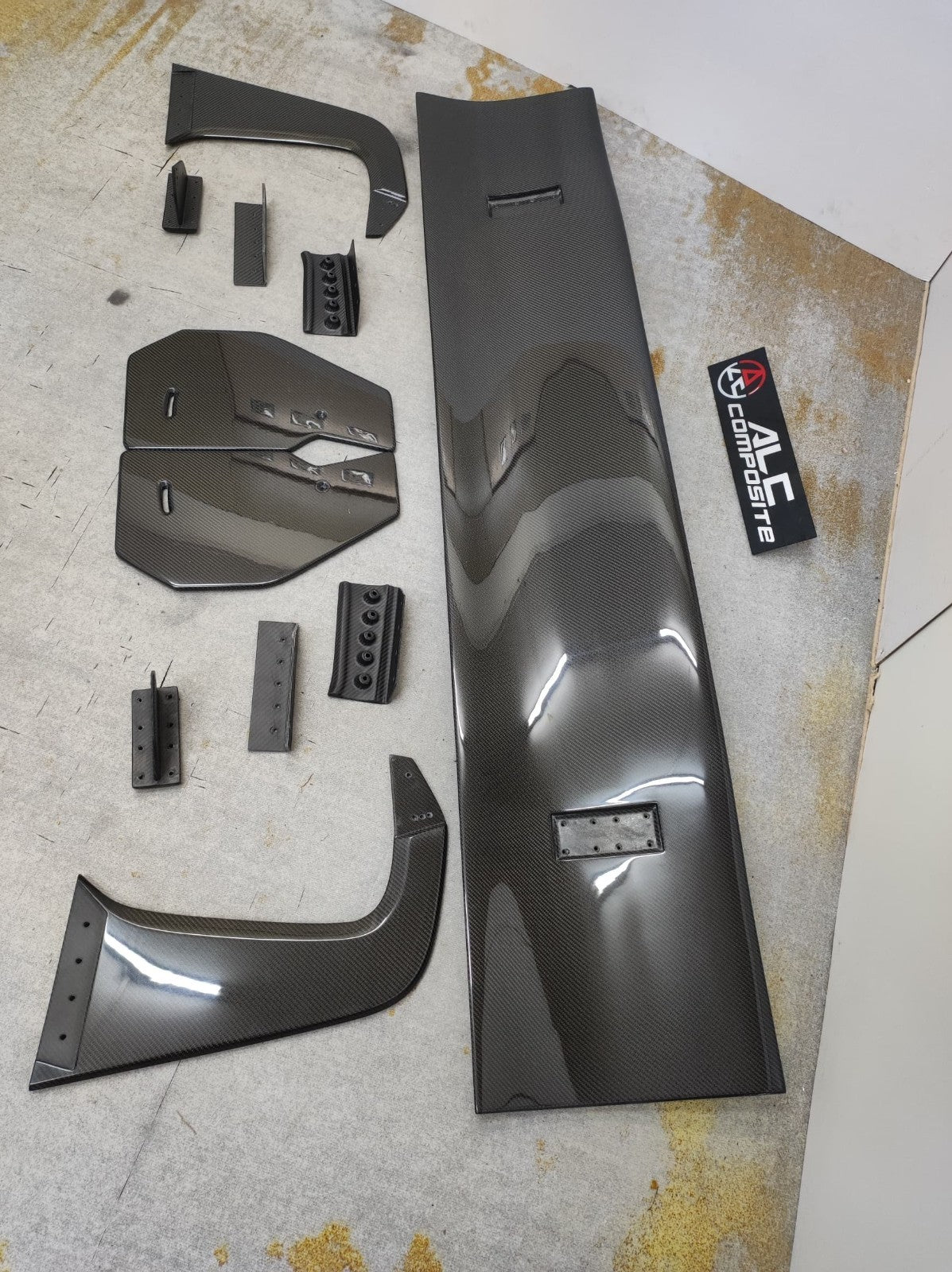 Fit For BMW G82 M4 ALC Composite Dry Carbon Fiber GT3 Rear Spoiler Wing 1800mm 