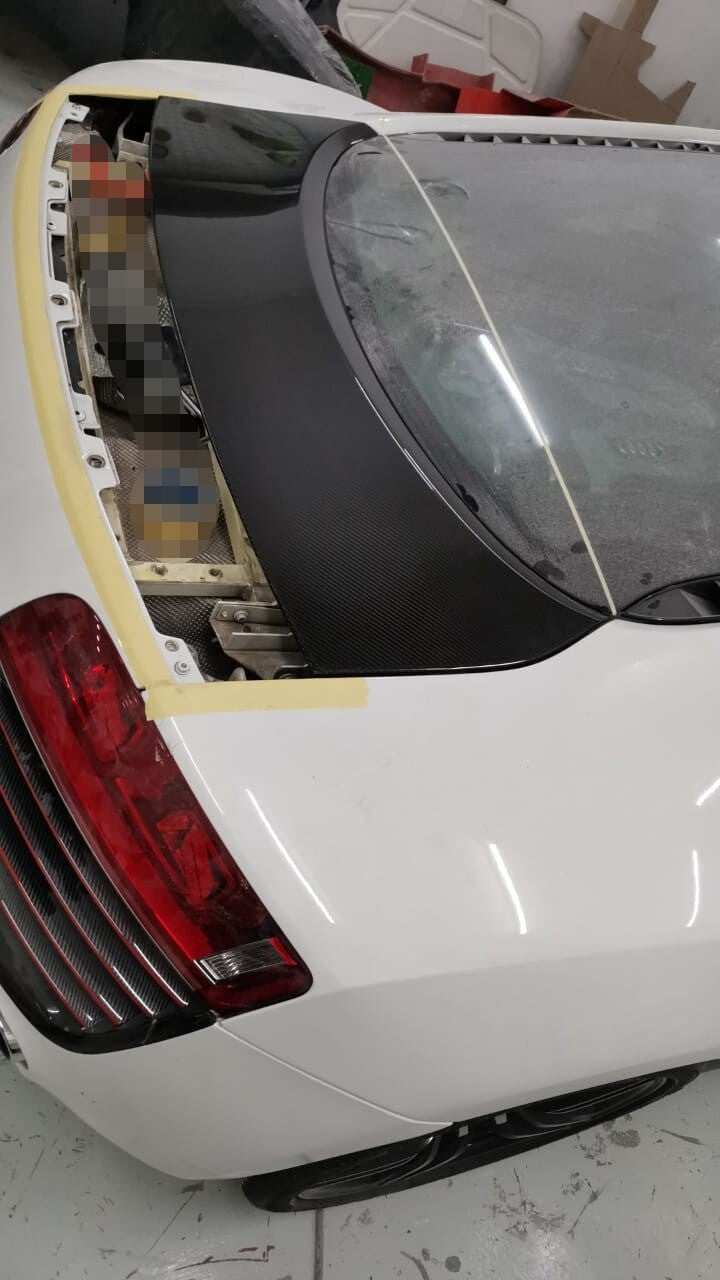 FIT FOR AUDI R8 V8 V10 08-15 REAR DECKLID ENGINE COVER PANEL CARBON FIBER 