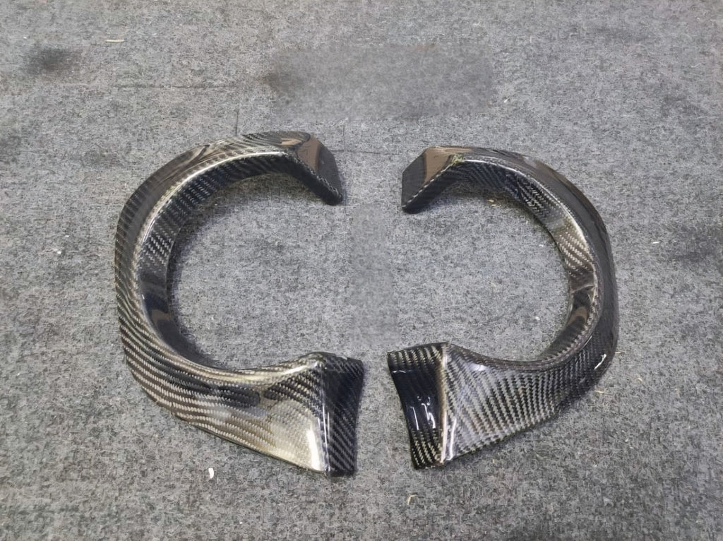 Fit for Toyota Yaris GR Rear Bumper FRP Diffuser With Carbon Heat Shield Cover 