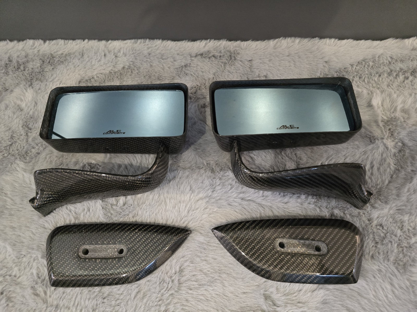 ALC LMGT Twill Weave 2x2 Carbon Fiber Side Mirror Fit For Honda Civic FL5 Type R