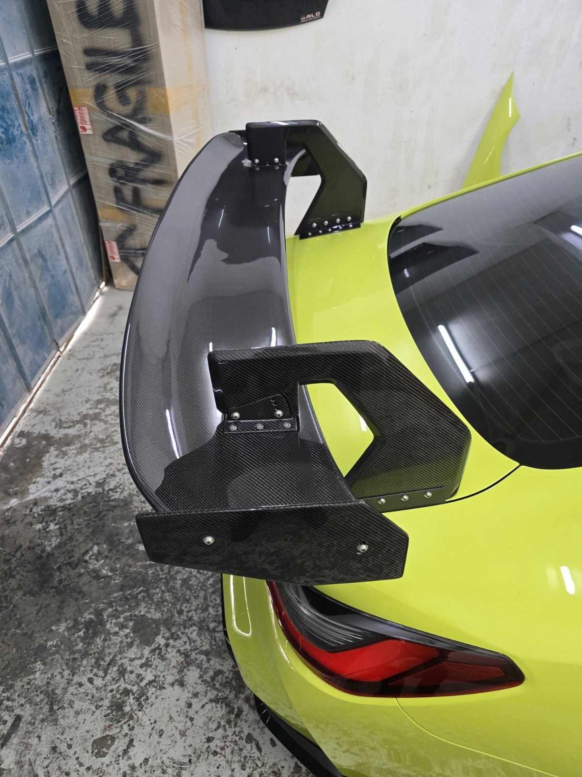 Fit For BMW G80/G82 M3/M4 Dry Carbon ALC Composite GT4 Rear Wing UPGRADED Ver. 2