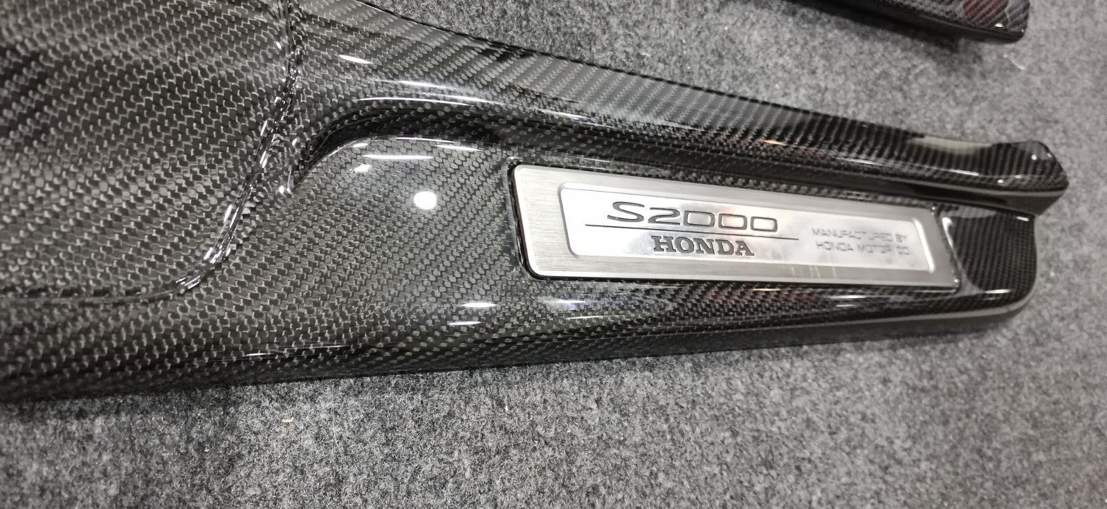 Fit For Honda S2000 Carbon Door Sill Trim AP1 AP2 Entrance Kick Scuff Plate