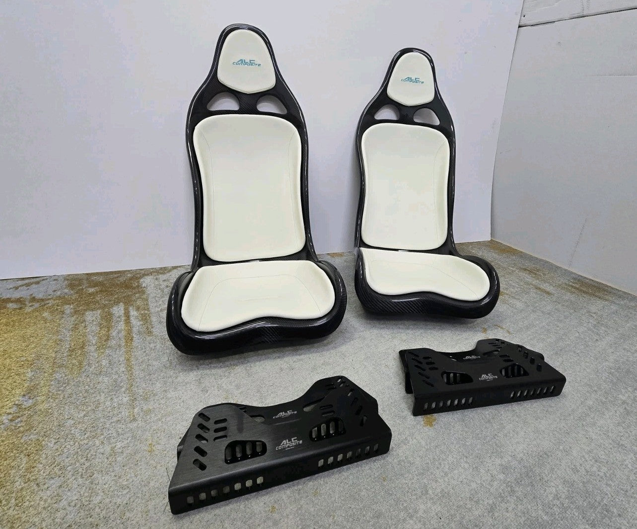 ALC Composite Carbon Fiber Bucket Seat L Size 2pc Set (L&R) Universal Fitting