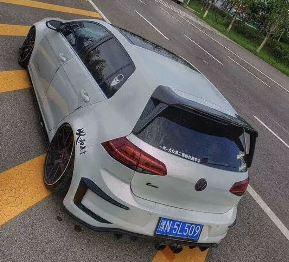 Fit For 15-19 VW Golf GTI MK7 Rear Spoiler Wing Non painted (Fiberglass) 