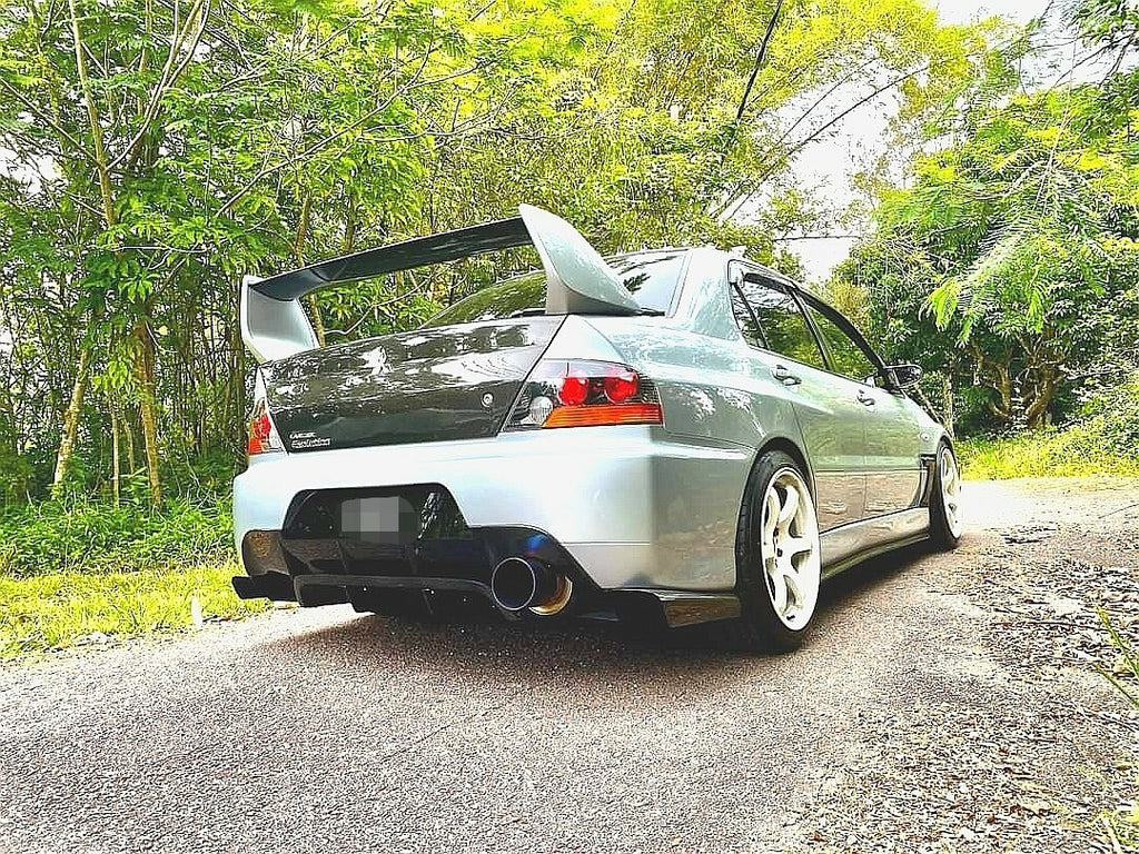 FIT FOR MITSUBISHI EVO 9 CT9A CARBON FIBER REAR BUMPER LOWER DIFFUSER VA STYLE 