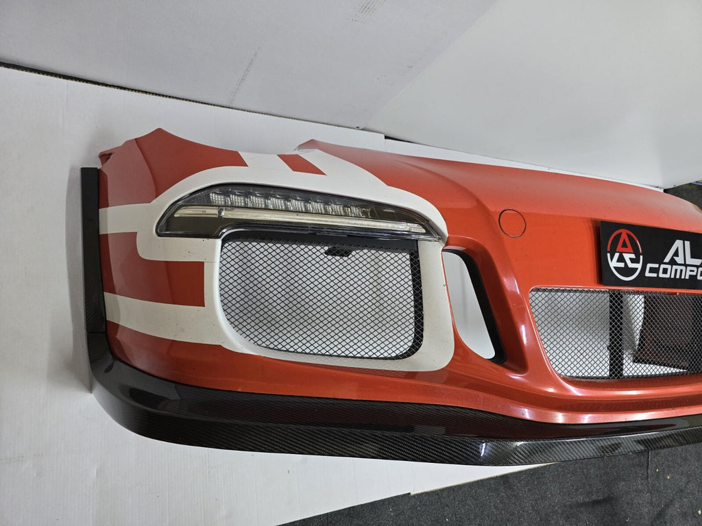 Fit For Porsche 911 991.1 GT3 RS Carbon Fiber Front Spoiler With Side appendages