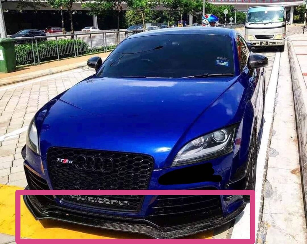 Fit For Audi TTRS MK2 Carbon Fiber Front Bumper Lower Lip Spoiler ALC Design