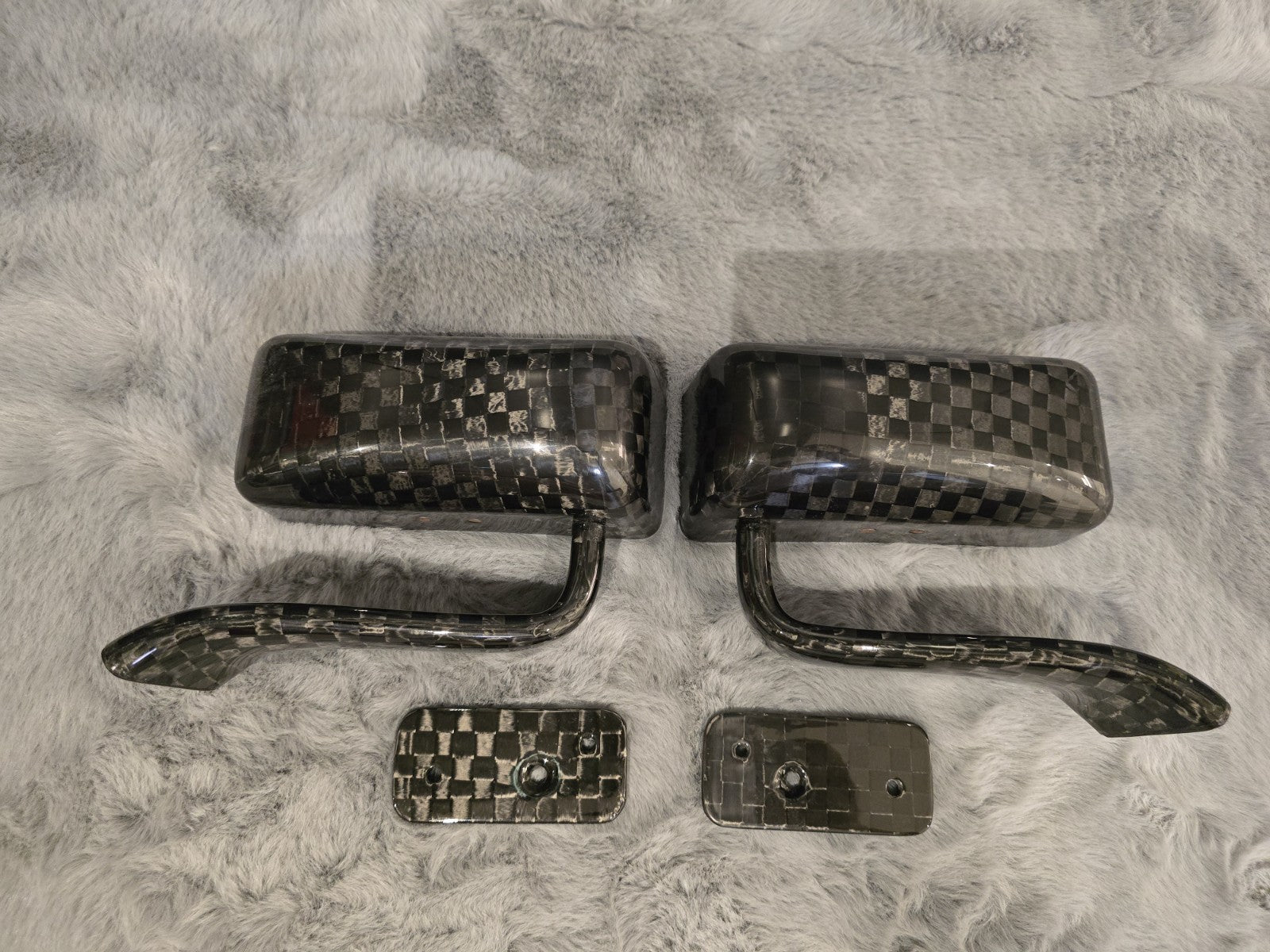 ALC Dry Carbon Fiber Spread Tow Plain Weave LMGT Side Mirror (Universal/H.S2000)