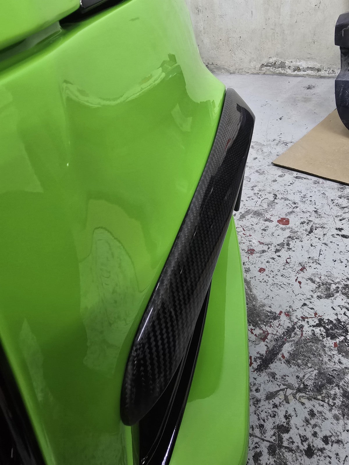 Fit For Audi TTRS MK2 8J Front Bumper Carbon Fiber L Canard Bumper Trim