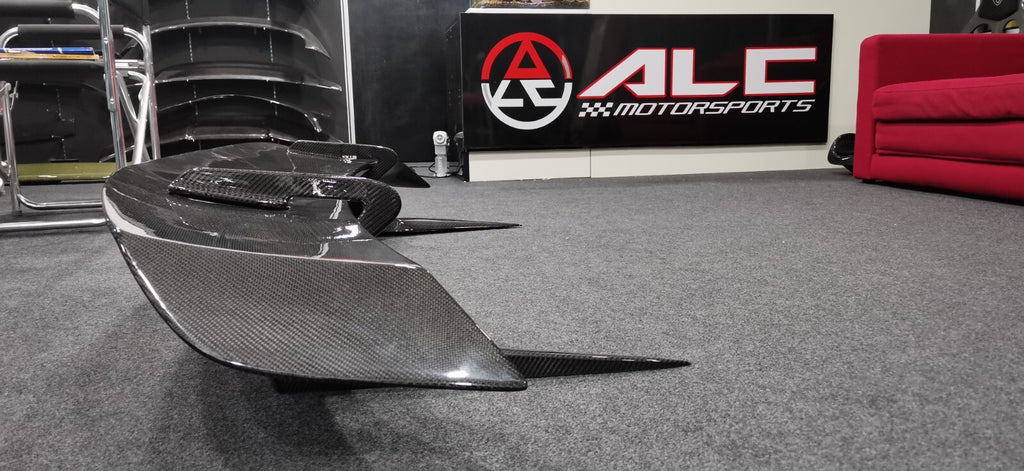 Carbon Fiber Swan Neck Rear Wing Fit For Nissan GTR R35 (FOR STOCK REAR BONNET)