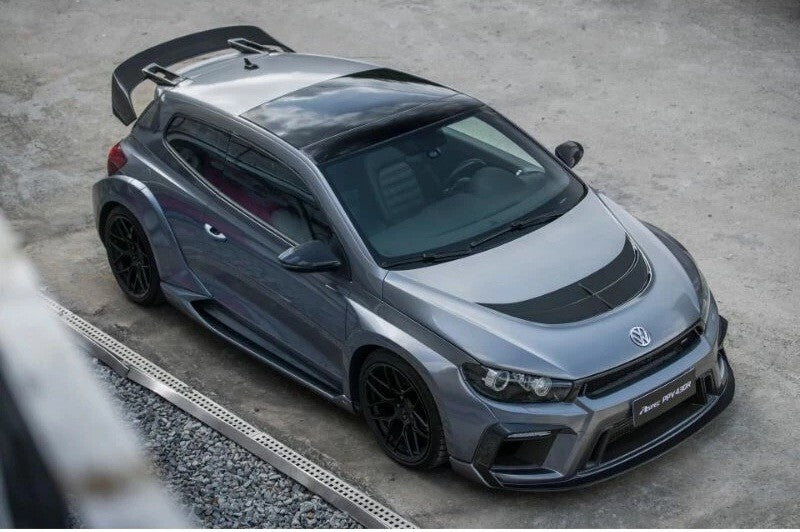 Fit For Volkswagen Scirocco MK3 FRP Aspec Style Rear Top Spoiler Wing 