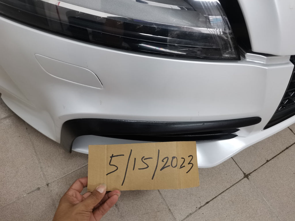 Fit For Audi TTRS MK2 8J Front Bumper FRP Non Painted L Canard Bumper Trim