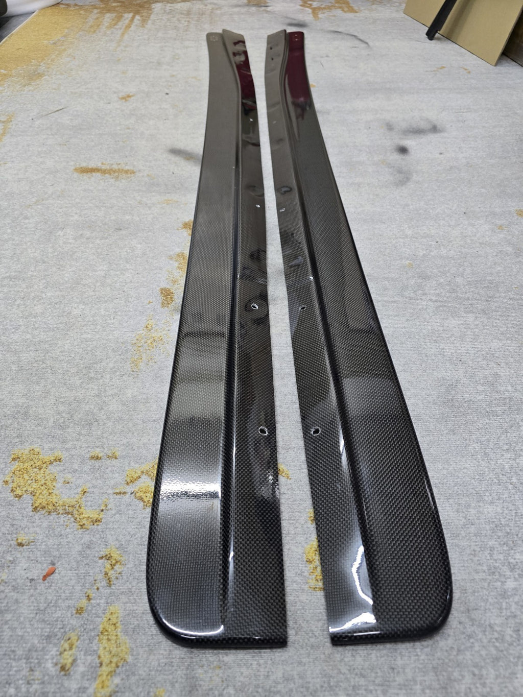 Fit For Mazda FD3S RX7 FEED Fujita Carbon Fiber Side Skirts Splitter Lip JAPAN