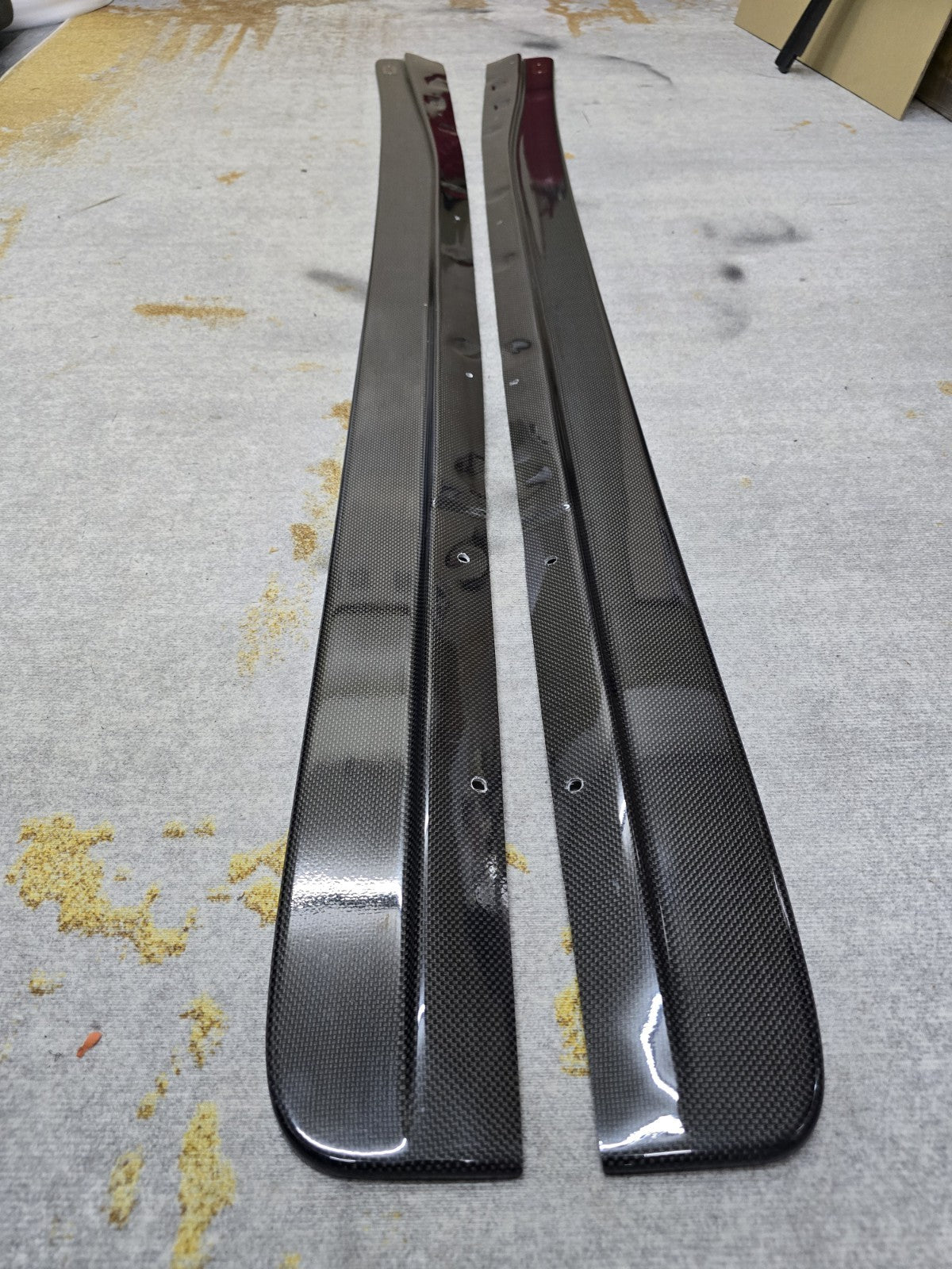 Fit For Mazda FD3S RX7 FEED Fujita Carbon Fiber Side Skirts Splitter Lip JAPAN