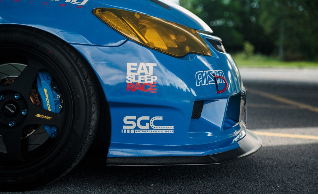 Fit For Honda Civic FD2R ALC Dry Carbon Front Diffuser (For Spoon Sport Bumper)
