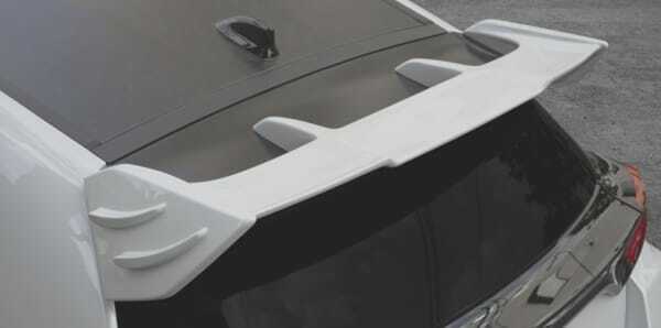 REAR BONNET SPOILER WING UNPAINTED FIT FOR TOYOTA GR YARIS GXPA16 TOM's STYLE