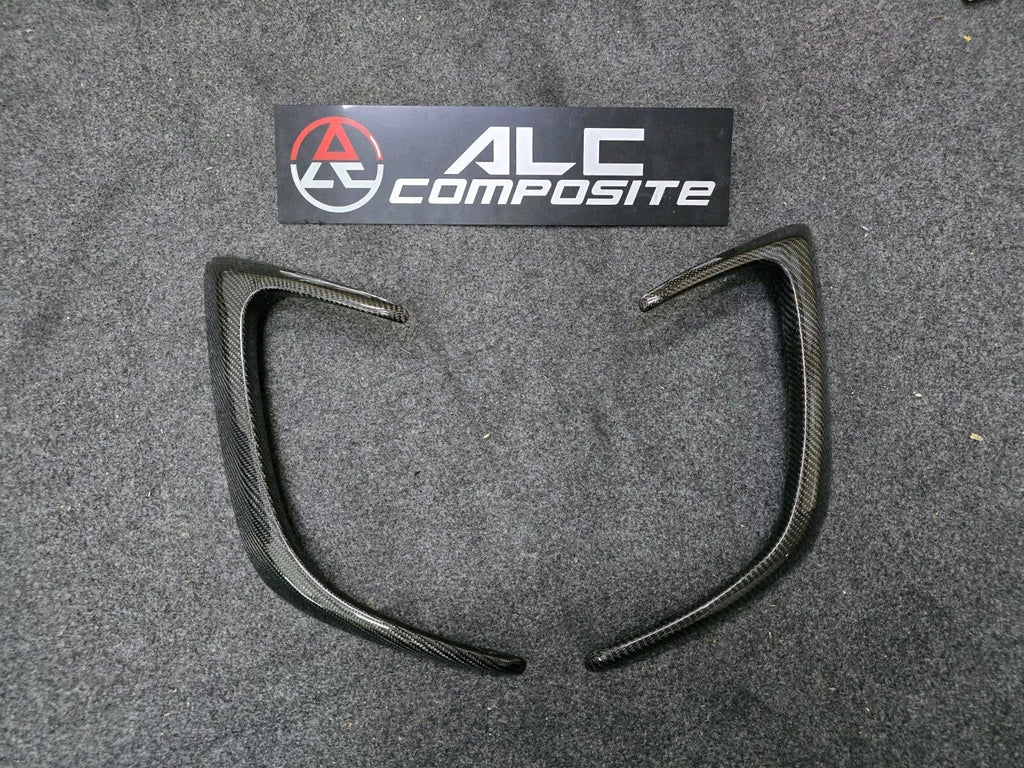 Rear Bumper Side Vents carbon fiber Trims Fit For Benz W205 C63 Coupe AMG 15-18