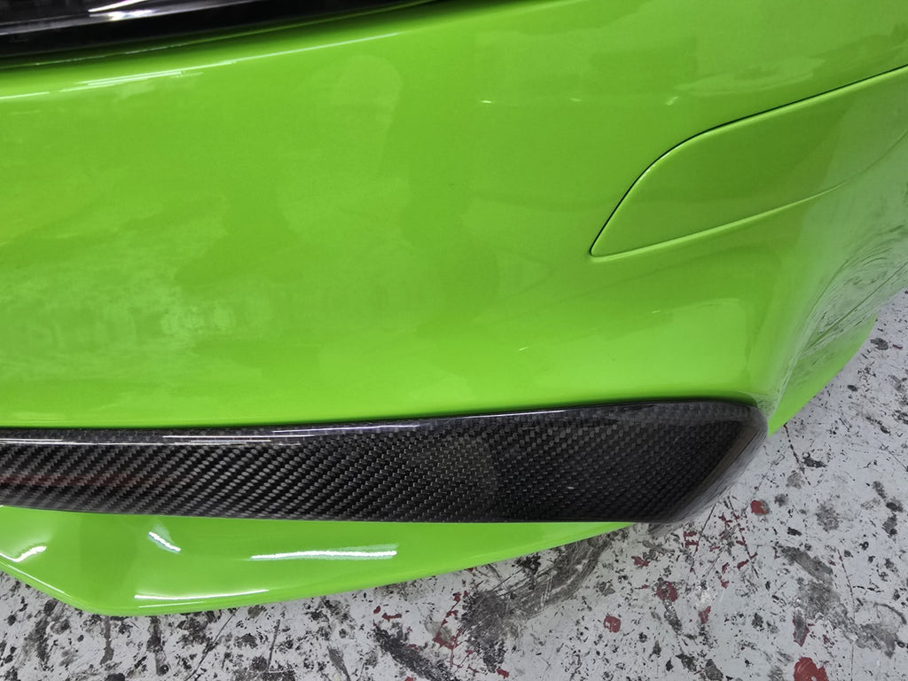 Fit For Audi TTRS MK2 8J Front Bumper Carbon Fiber L Canard Bumper Trim
