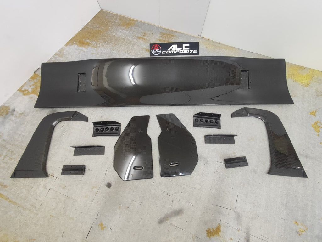 Fit For BMW G82 M4 ALC Composite Dry Carbon Fiber GT3 Rear Spoiler Wing 1800mm 