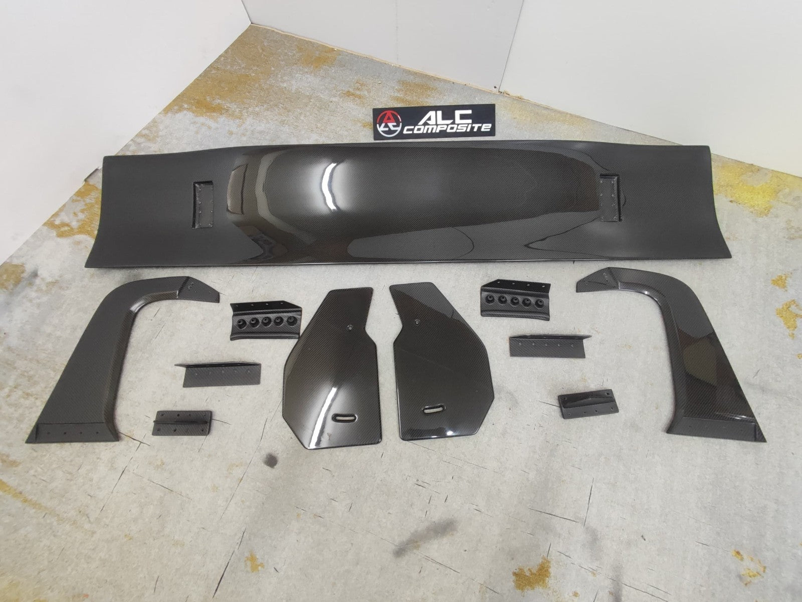 Fit For BMW G82 M4 ALC Composite Dry Carbon Fiber GT3 Rear Spoiler Wing 1800mm 