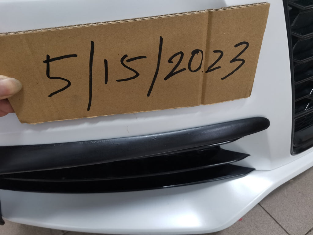 Fit For Audi TTRS MK2 8J Front Bumper FRP Non Painted L Canard Bumper Trim