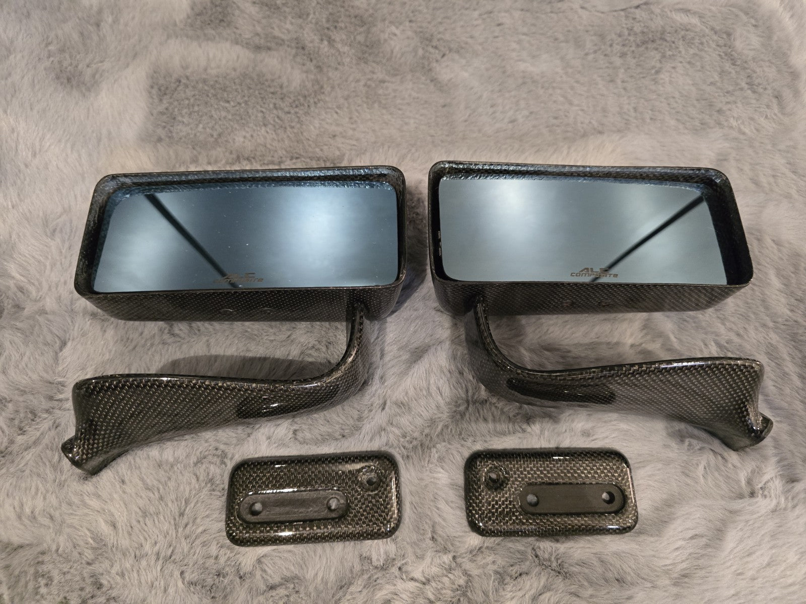 ALC Dry Carbon Fiber Plain Weave LMGT Side Mirror Anti Glare (Universal/S2000) 