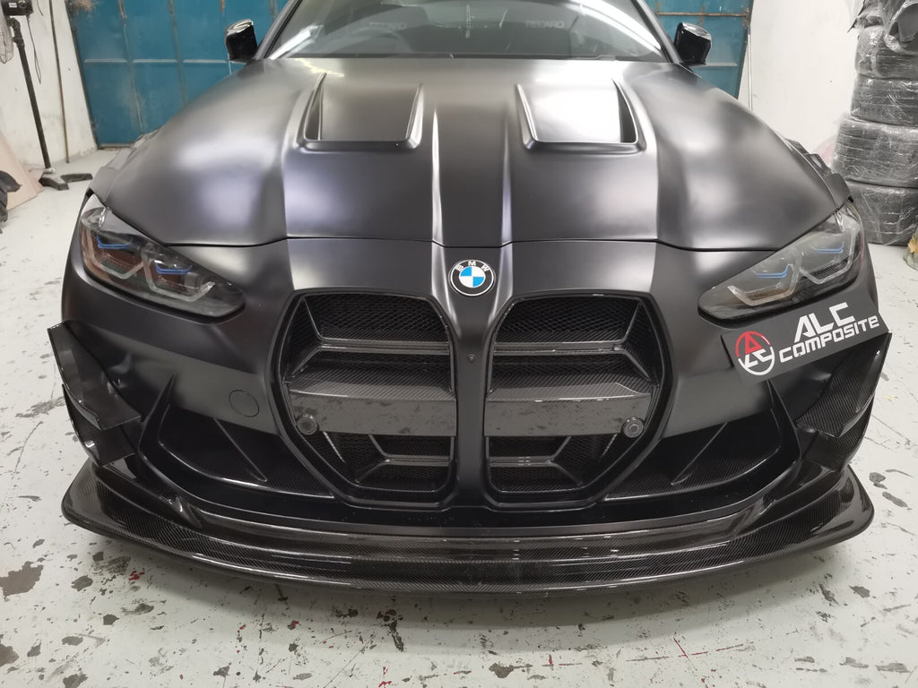 FIT FOR BMW DRY CARBON FRONT LIP W undertray diffuser G80/G82/G83 M4 M3 GT4