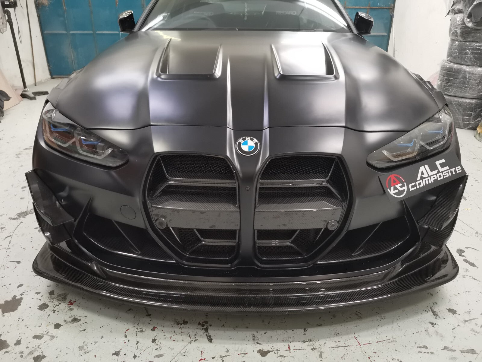 FIT FOR BMW DRY CARBON FRONT LIP W undertray diffuser G80/G82/G83 M4 M3 GT4