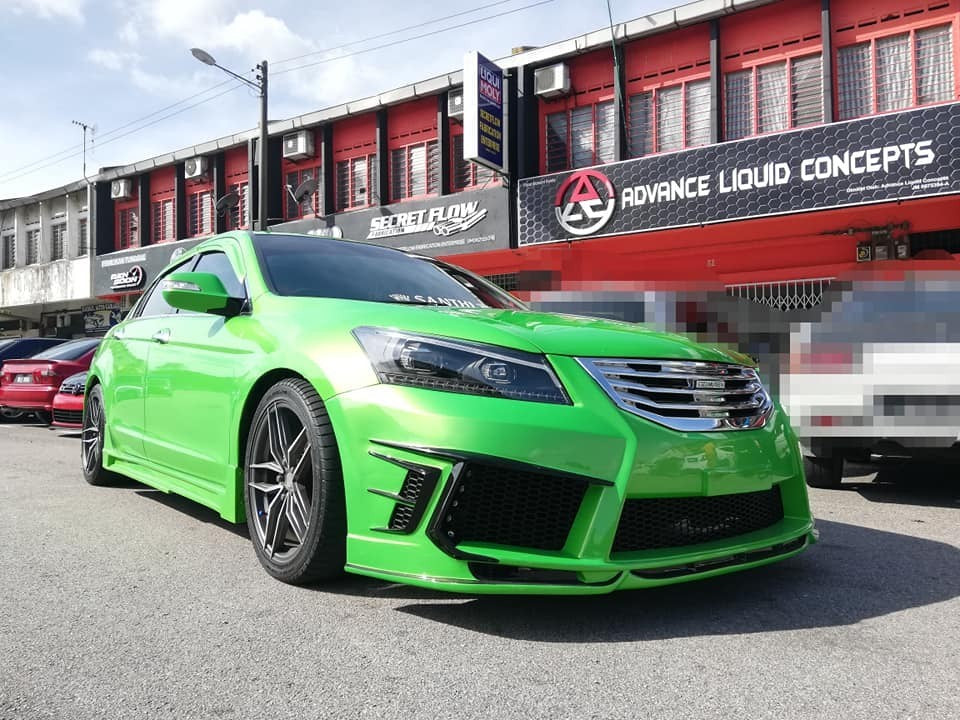Fit For Honda Accord 8th gen K Break Style Front & Rear Bumper W/Side skirt set