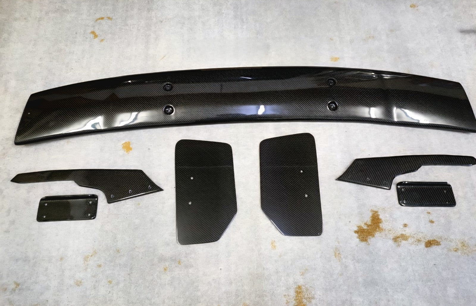 Fit For golf MK7 ALC Composite design Carbon Fiber Rear GT wing W/Carbon bracket