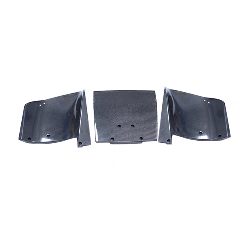 Fit For Audi R8 08-15 Rear Bumper Diffuser/Valance 3pc Add On Set Lip