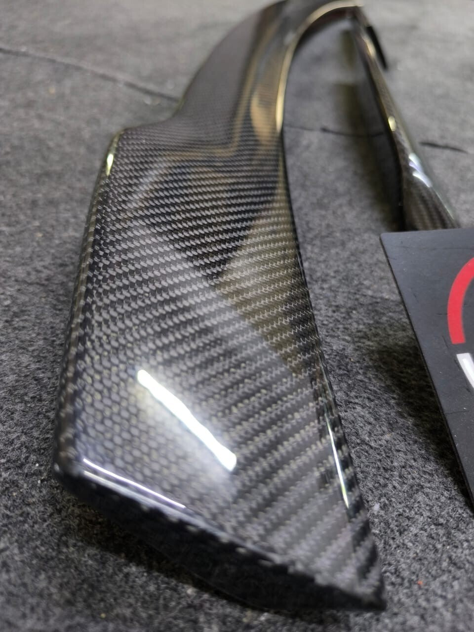 Fit for Audi R8 Coupe Gen. 1 2008-2015 Carbon Fiber Rear Trunk Spoiler 3pc Set