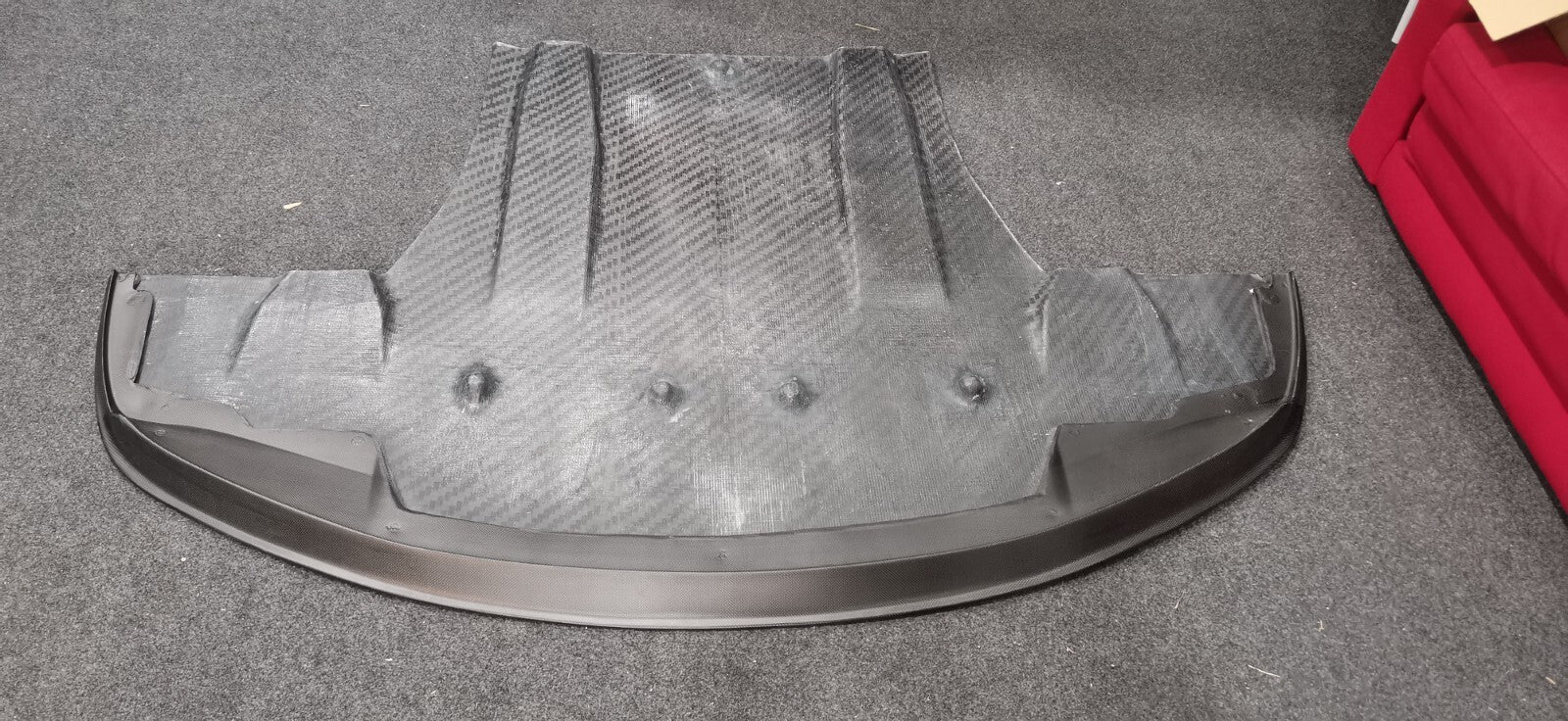 Fit For Honda Civic FD2R ALC Dry Carbon Front Diffuser (Track Pack Edition)