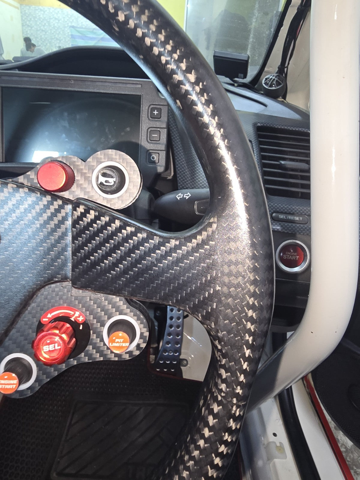 ALC Composite Dry Carbon Fiber lightweight Steering Wheel Fit For JDM/EDM/USDM