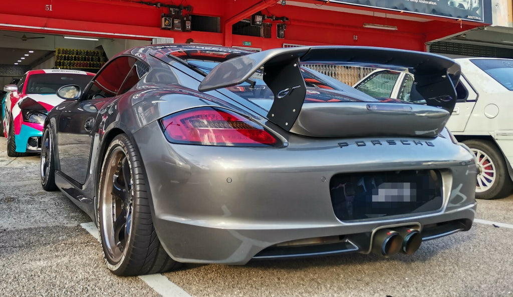 Fit For Porsche Cayman S 987.1/987.2 TA Style 2006-2011 FRP Rear Spoiler Wing